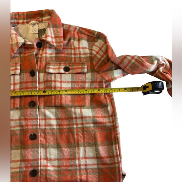 Jardines Domaine Women’s Plaid Orange & Cream Kamelena Jacket - Picture 8 of 12